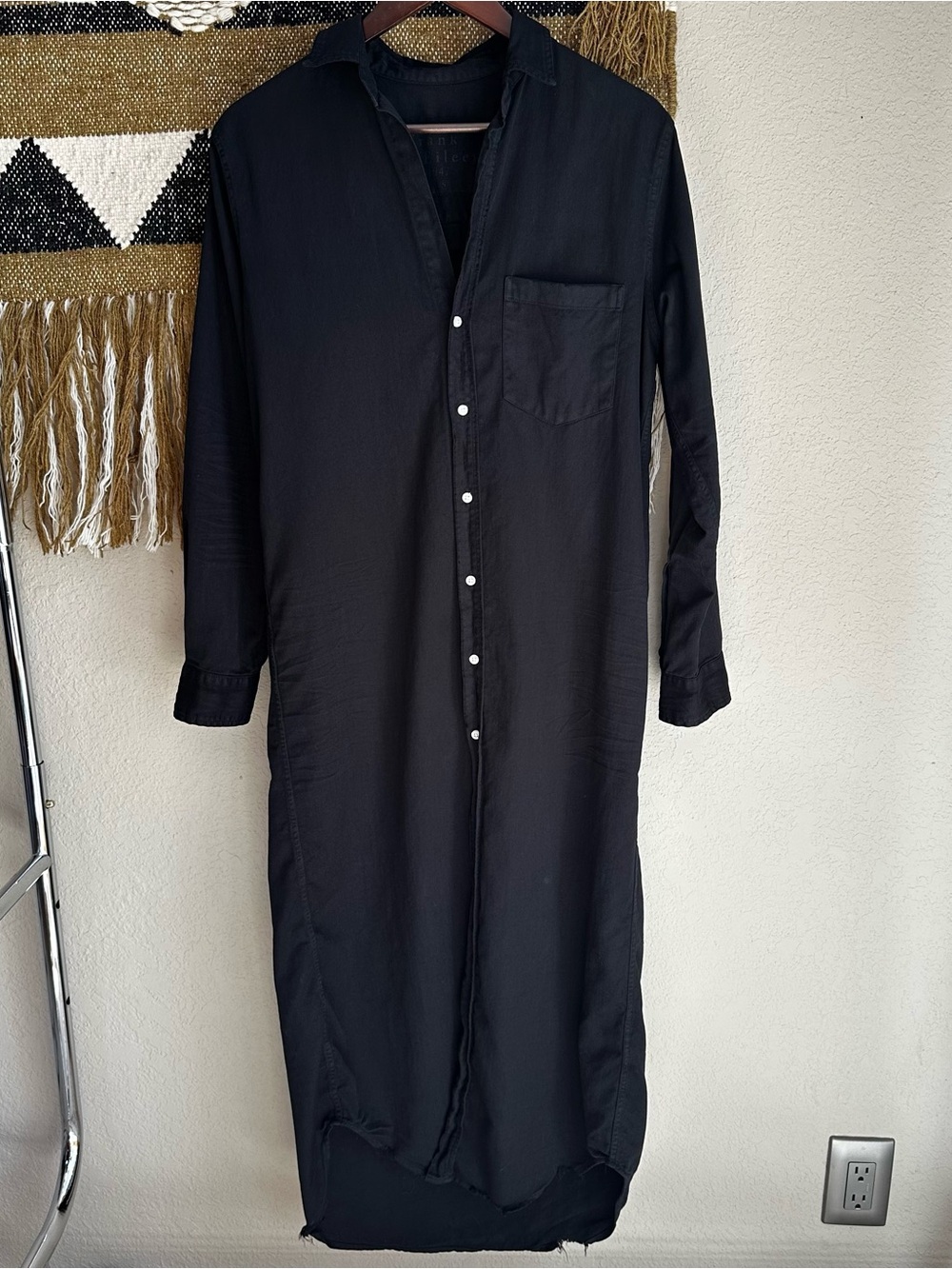Frank & Eileen “Rory” Black Famous Maxi Denim Shirtdress - S - Picture 5 of 7